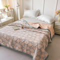 Retro Flower Summer Cotton Gauze Coverlet — main product photo