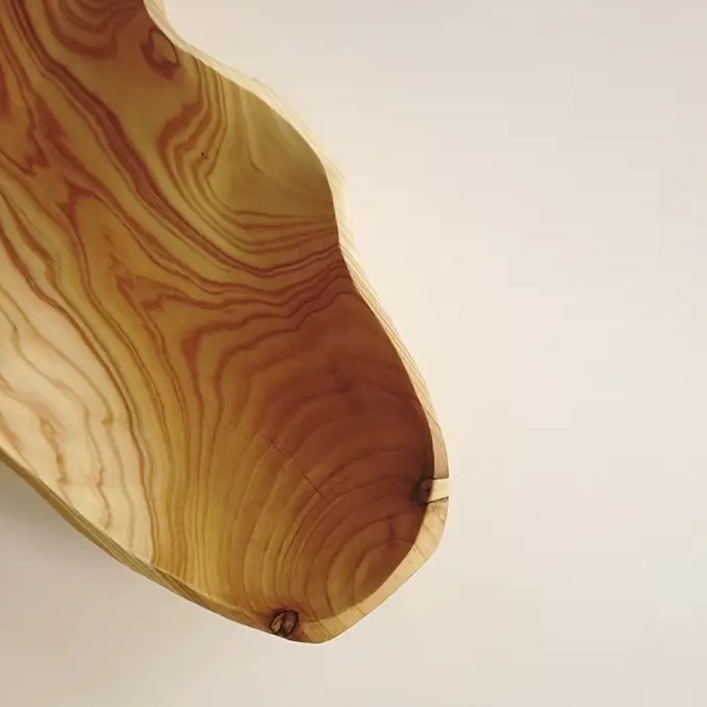 Mini Arc Wooden Tray — product in use