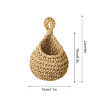 Handcrafted Boho Hanging Basket — size and scale reference