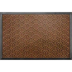 Geometric Entryway Door Mat — size and scale reference