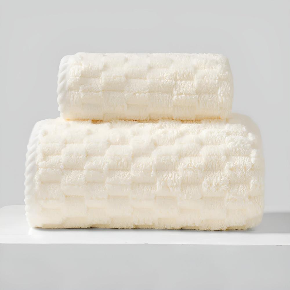 Pure Soft Fleece Towels — material texture close-up