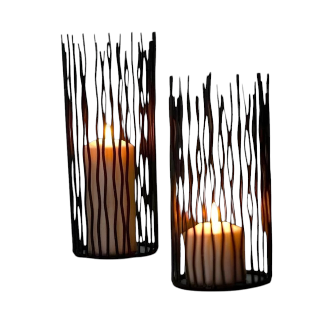 Black Iron Candle Holder — view 3