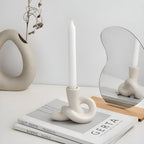 Knot Ceramic Candle Holder — main product photo