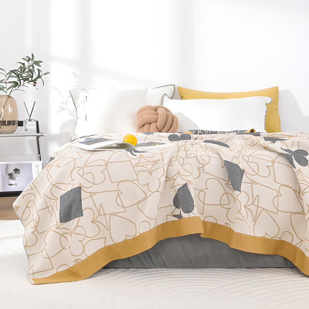 Poker Patterns Cotton Blanket — main product photo