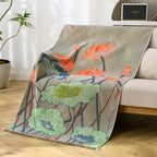 Rustic Lotus Charm Cotton Towel — main product photo