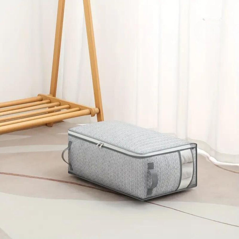 Portable Quilt Storage Bag — product in use