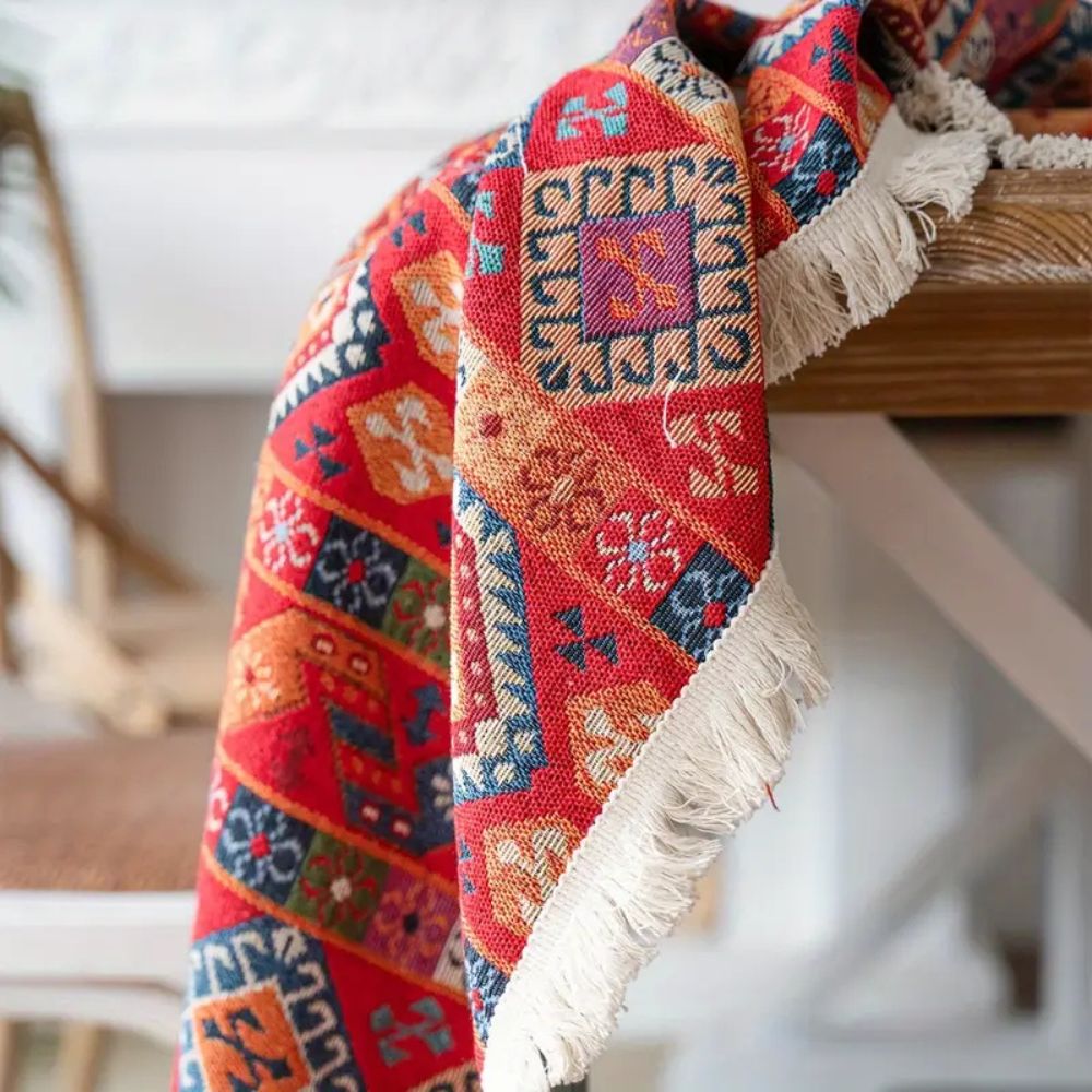 Oasis Dunes Boho Tablecloth — product detail view