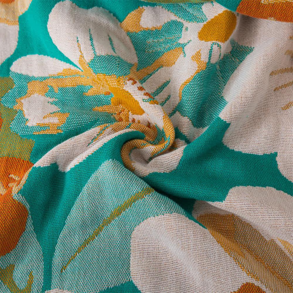 Vibrant Petals Gauze Bath Towel — product detail view