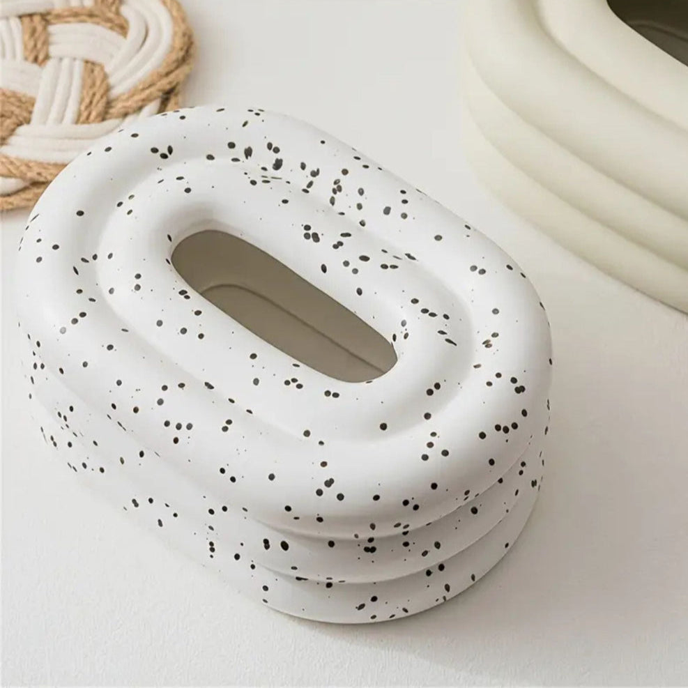 Lustre Ceramic Tissue Holder — product close-up