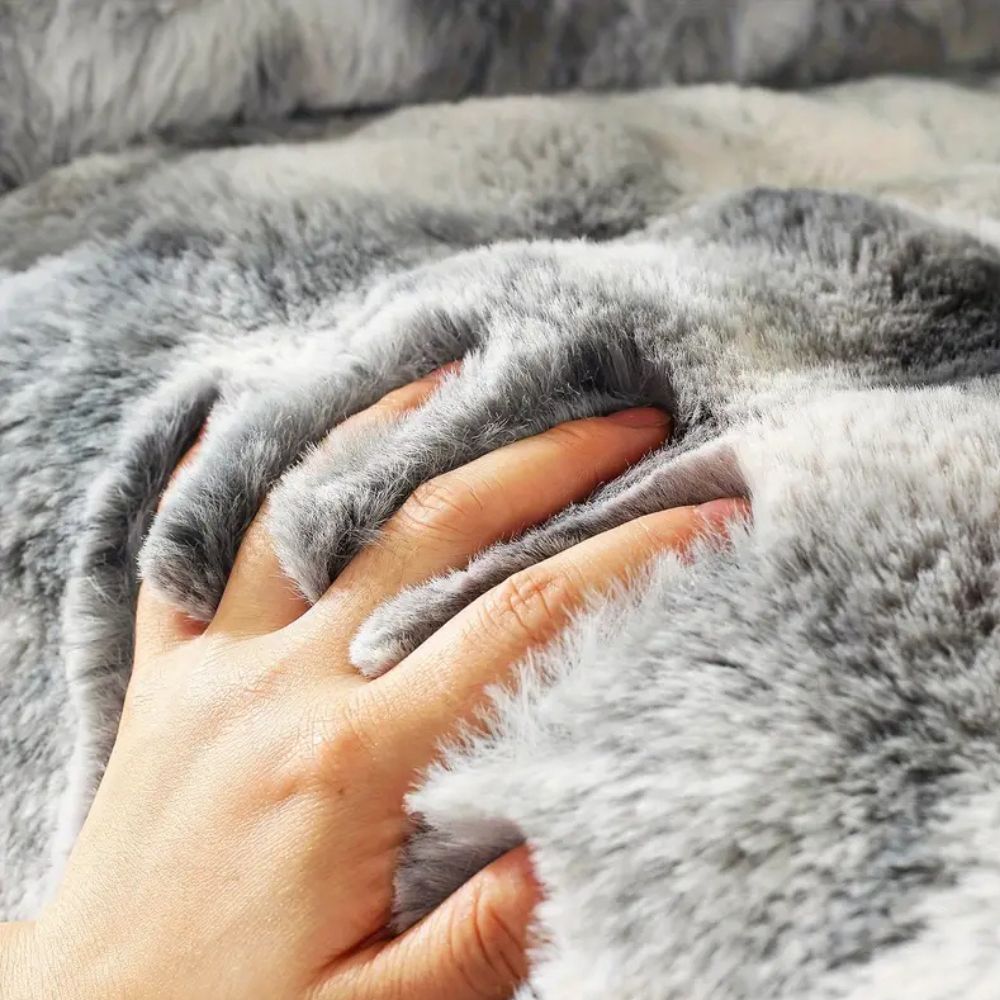 Velvet Plush Recliner Sofa Cover — product in use