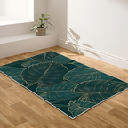 Gold Linear Leaf Door Mat — lifestyle shot
