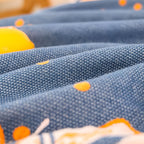 Serene Lily Floral Cotton Blanket — product in use