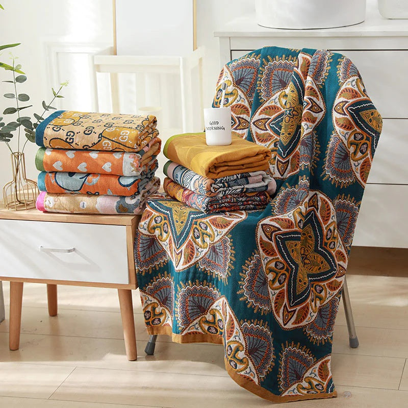 Diamond Blossom Reversible Bath Towel — main product photo