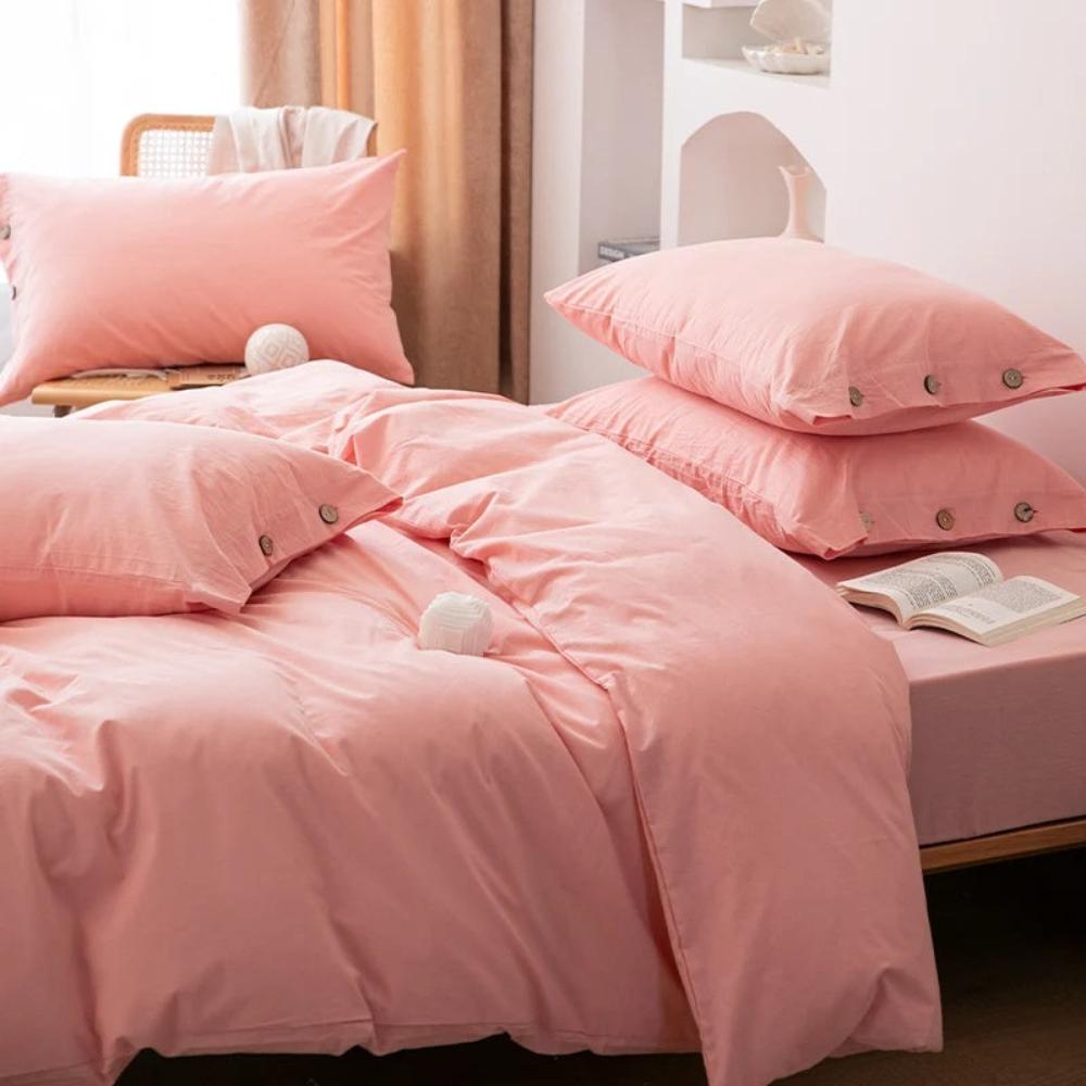 Cotton Pillowcases - Twin Pack — product in use