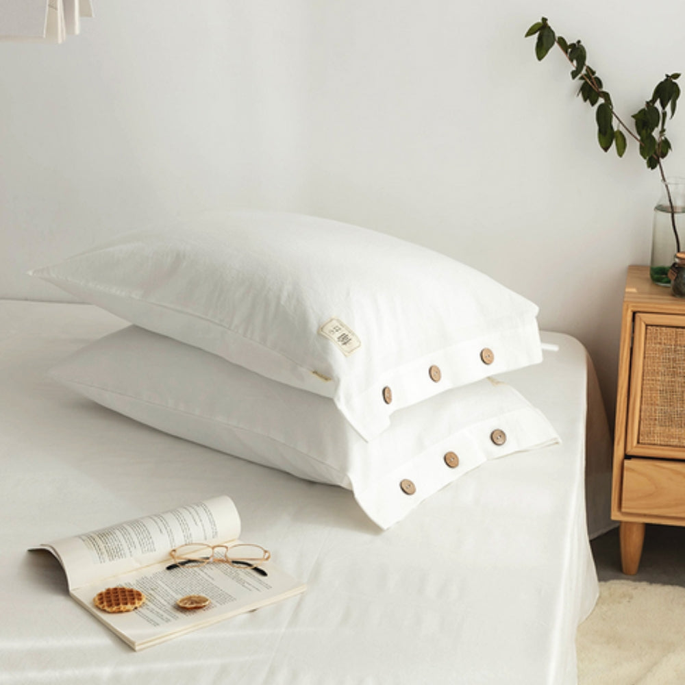 Cotton Pillowcases - Twin Pack — lifestyle shot