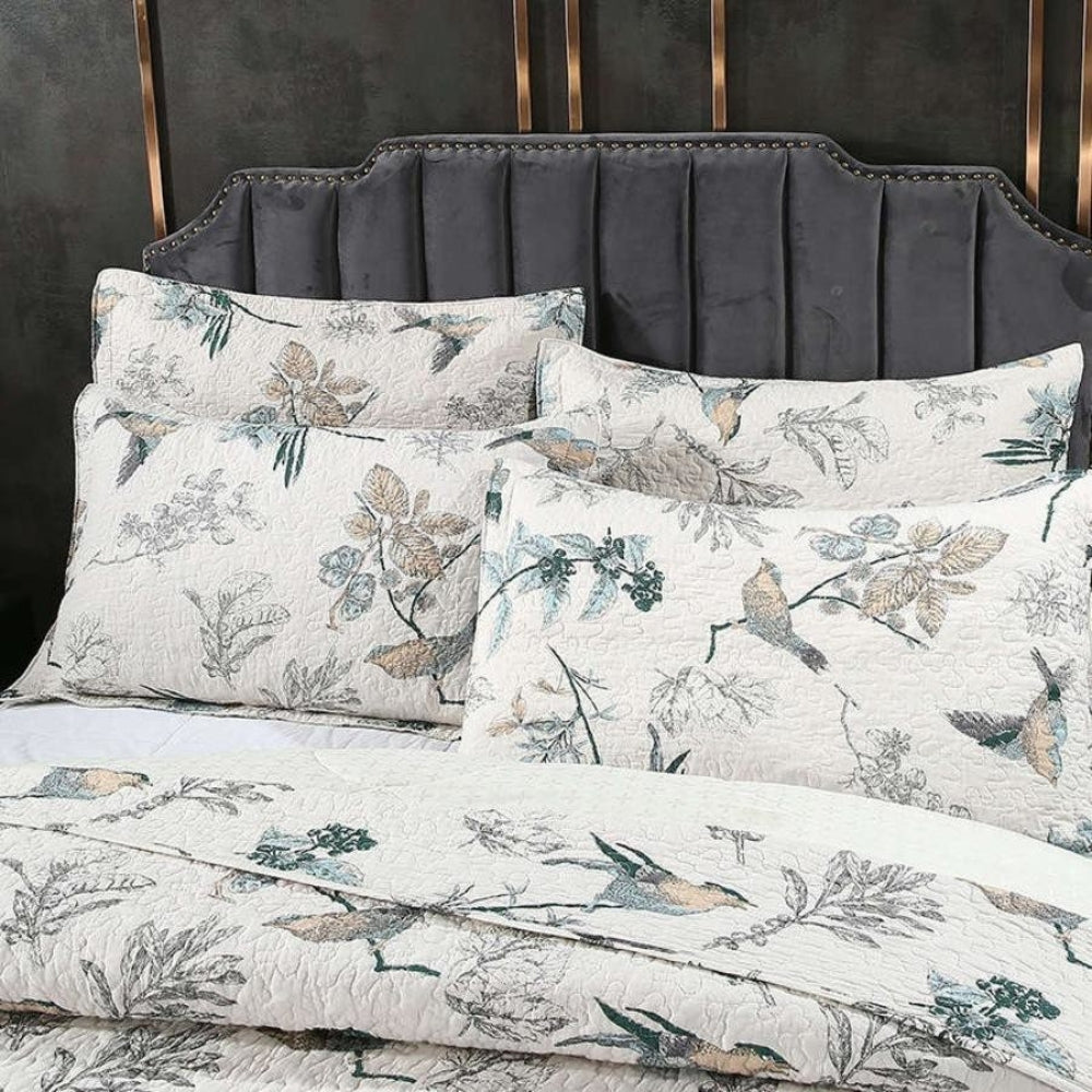 Elegant Floral Coverlet — product detail view
