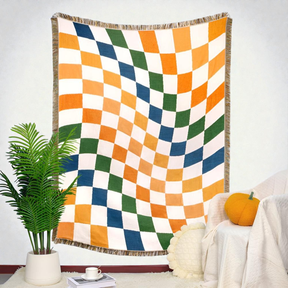 Checkerboard Throw Blanket — view 6