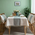 Glisstra Geometric Tassel Tablecloth — main product photo