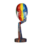 Female Thinker Colourful Art Sculpture — additional view