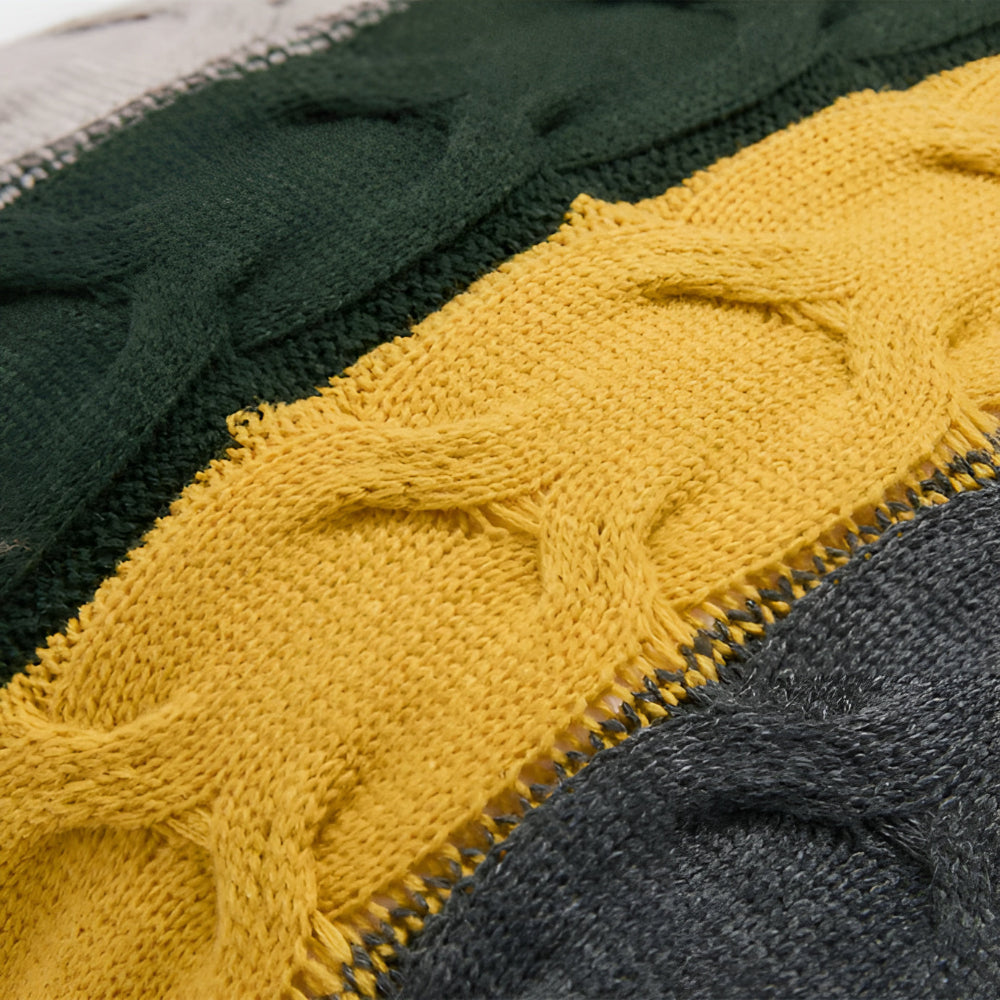 Colourful Radiance Knit Cushion — product detail view