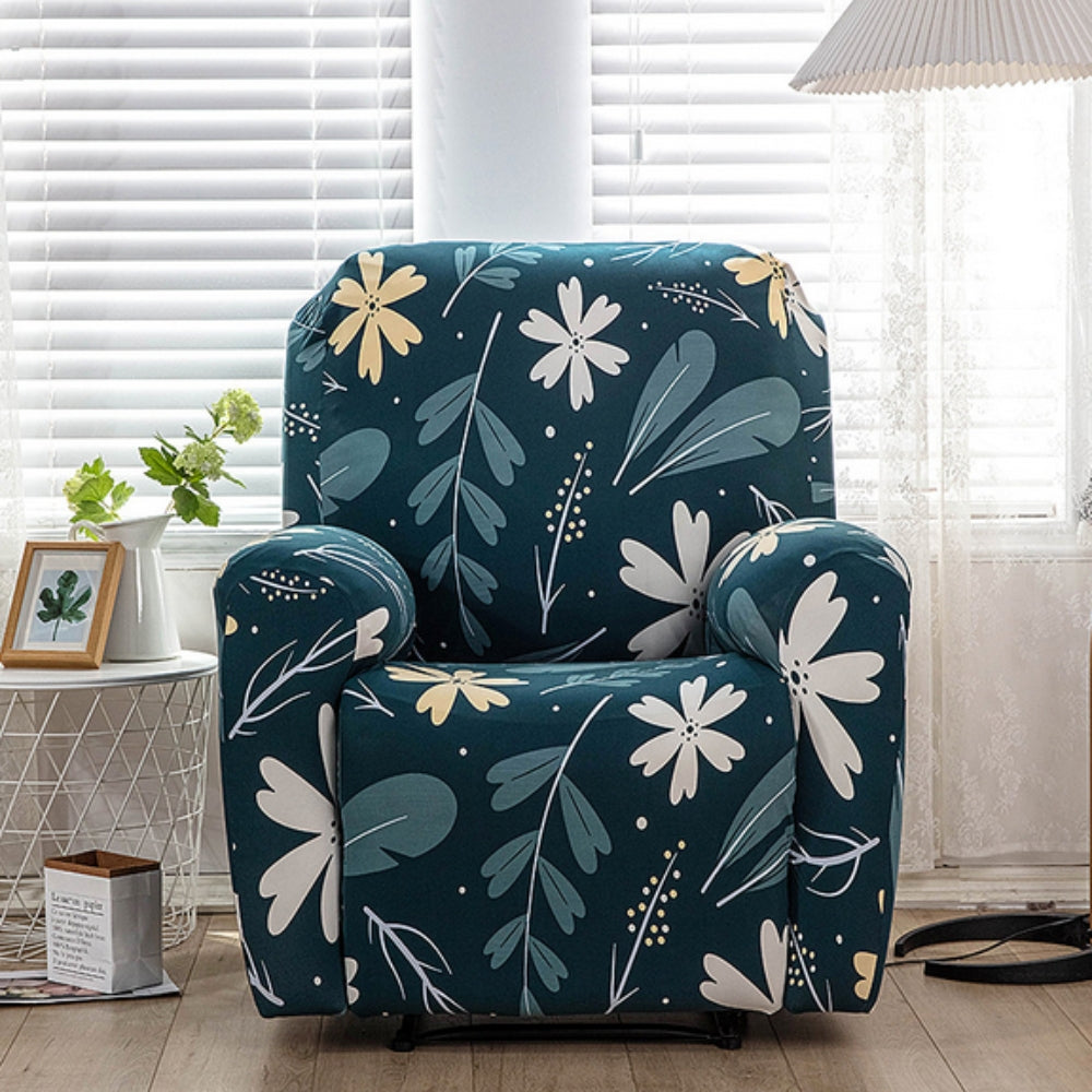Floral Recliner Sofa Cover — product close-up