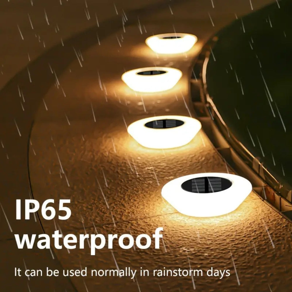Solar LED outdoor pathway lights | 4 Pack — product detail view