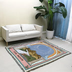 Moon Tarot Tapestry Blanket — product detail view