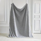 Elegant Leaf Sherpa Blanket — product detail view