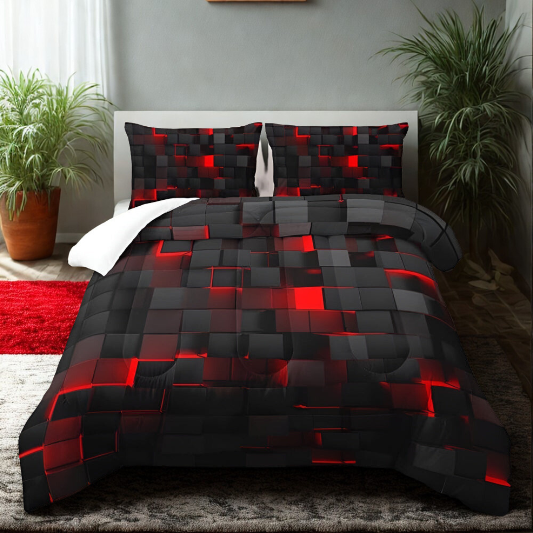 GEOMATRIX | 3pcs Quilt Cover Set — main product photo