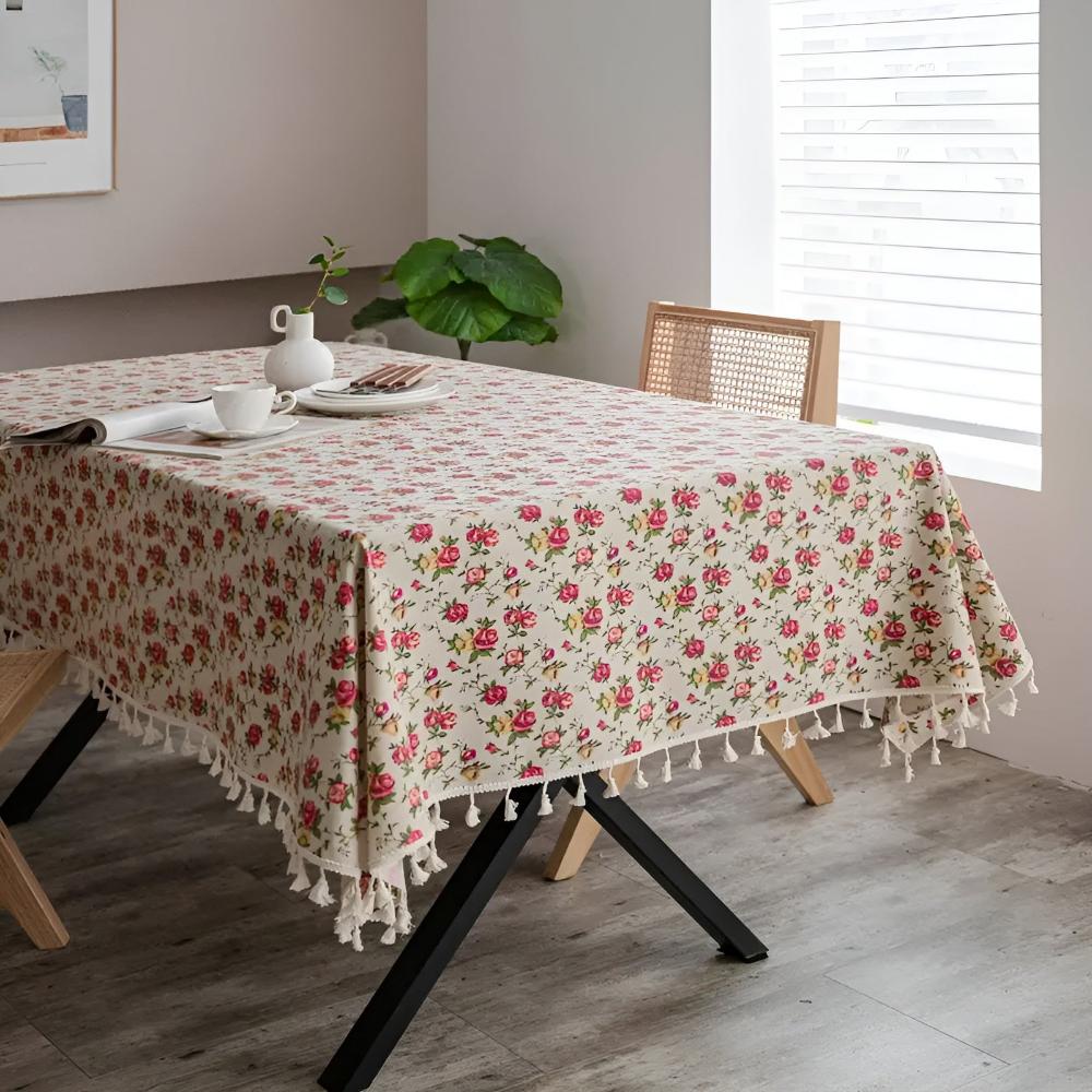European Pastoral Small Floral Tablecloth — main product photo