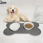 Bone-Shaped Silicone Pet Feeding Mat — main product photo