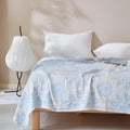 Fresh Floral Comfy Cotton Blanket — lifestyle shot