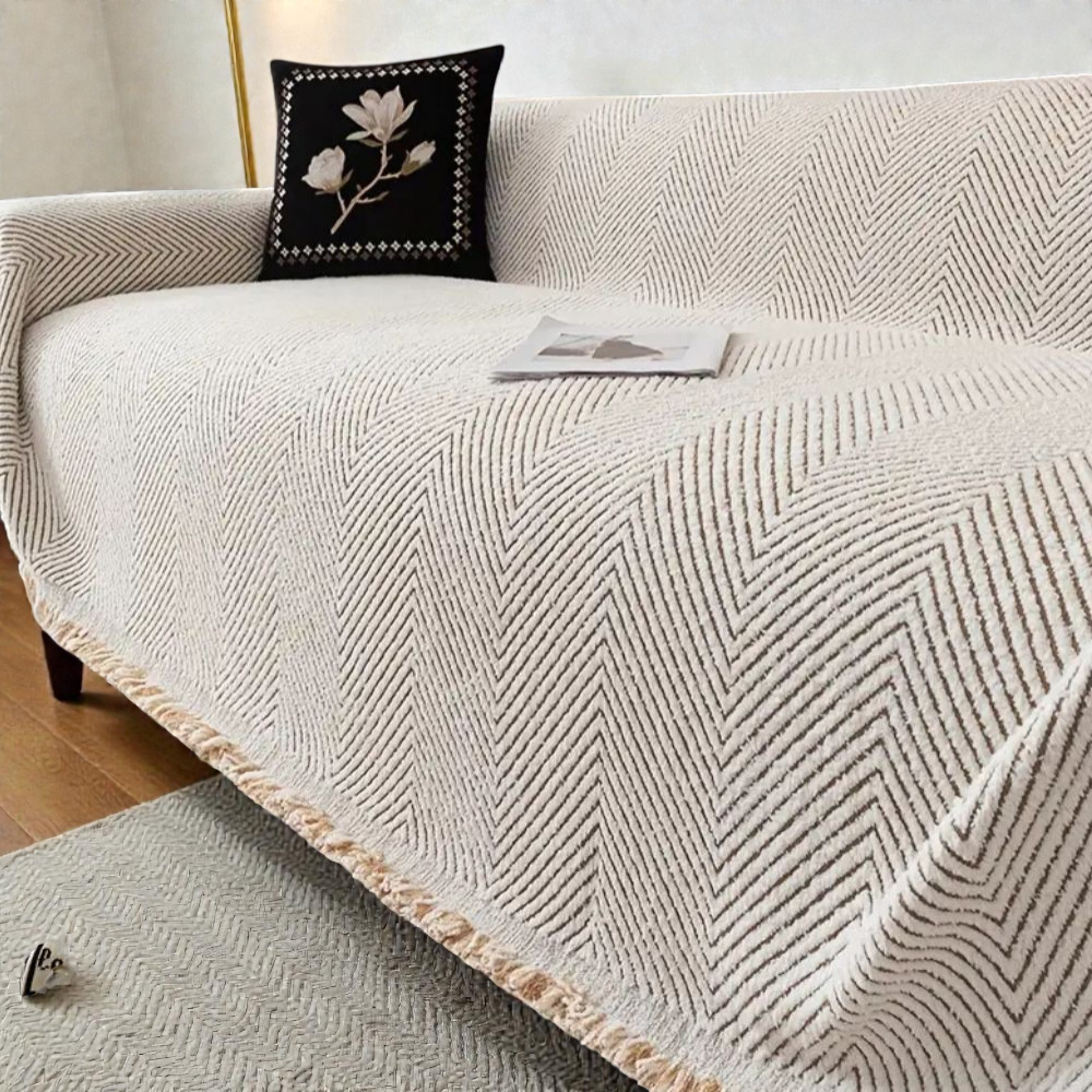 Herringbone Sofa Cover — view 5