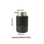 Minimalist Ceramic Soap Dispenser — alternate angle view
