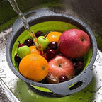 Collapsible Silicone Strainer Basket — main product photo