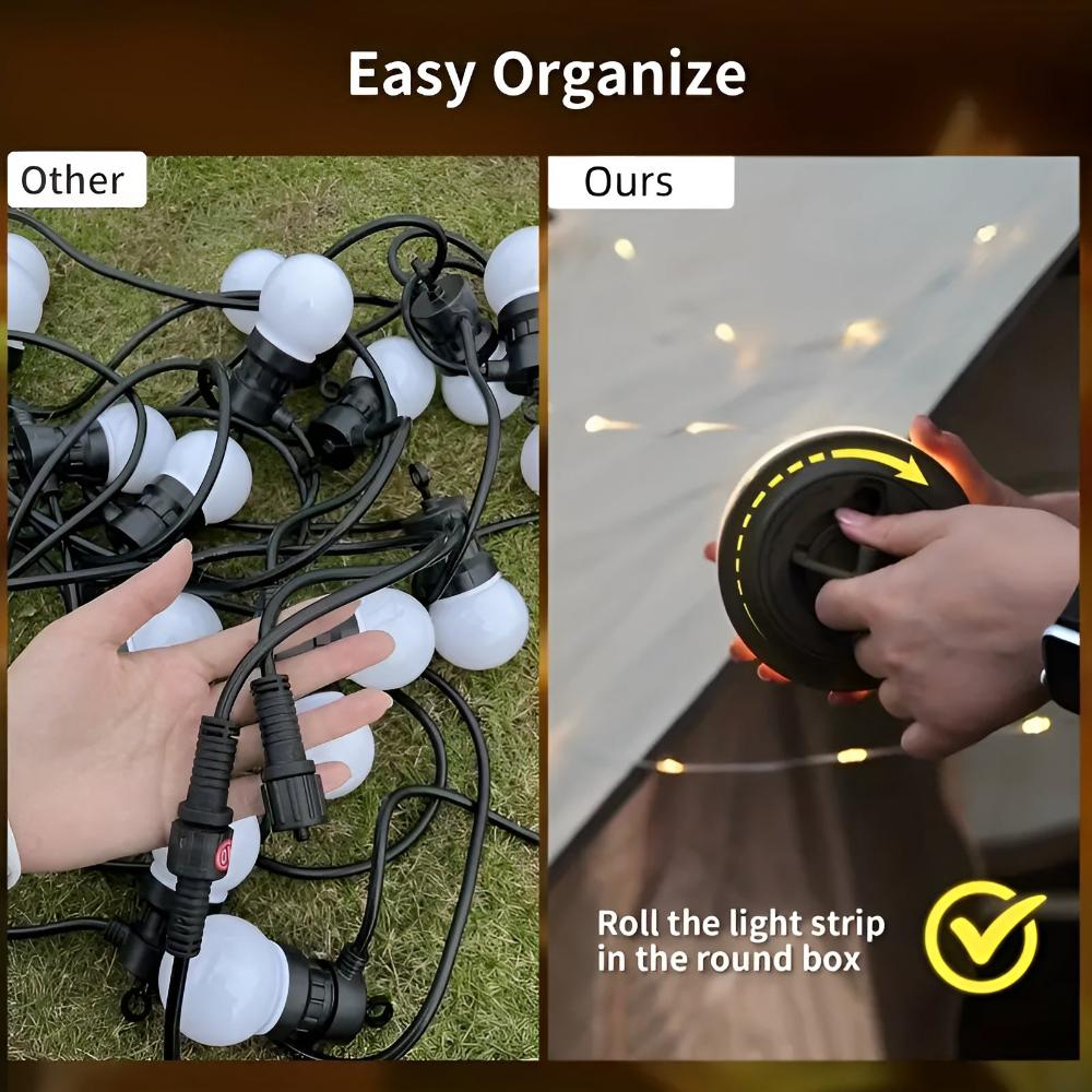 Roll & Glow Camping String Lights — product close-up