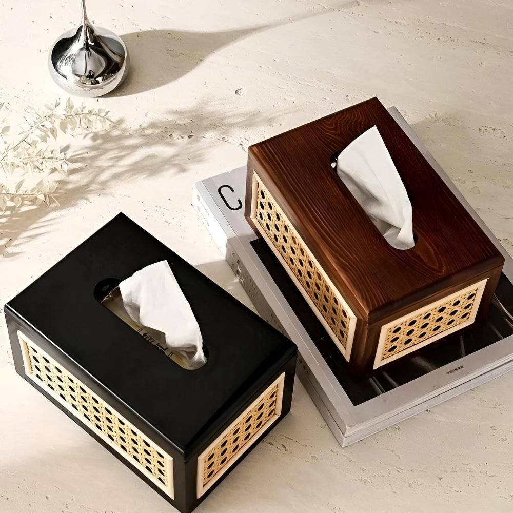 Minimalist Japandi Tissue Box — product in use