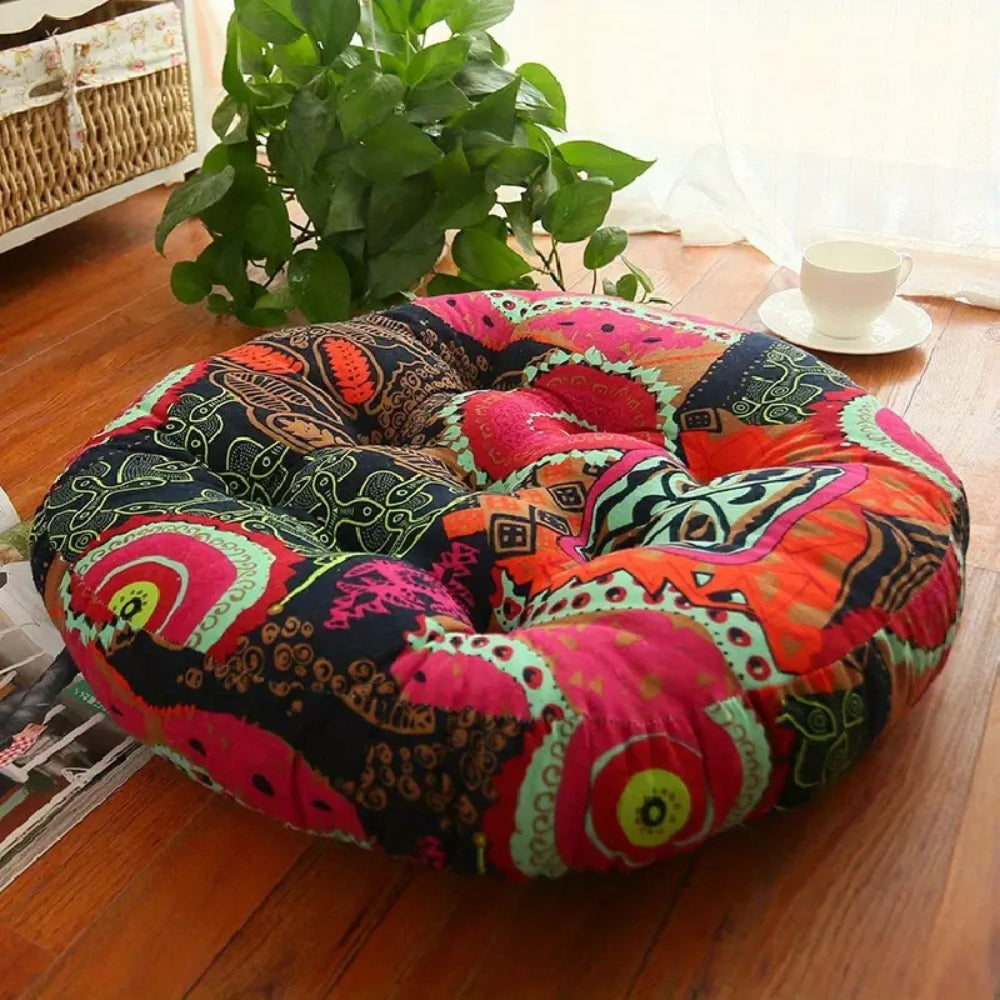 Round Boho Cushion Versatile Seating — product close-up
