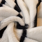 Wild Stripes Zebra Fleece Sofa Cover — product close-up