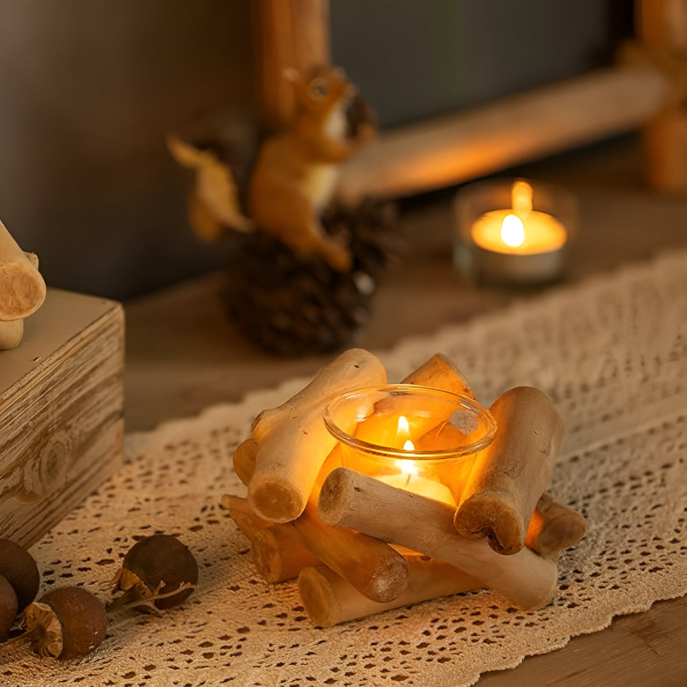 Driftwood Haven Candle Holder — product close-up