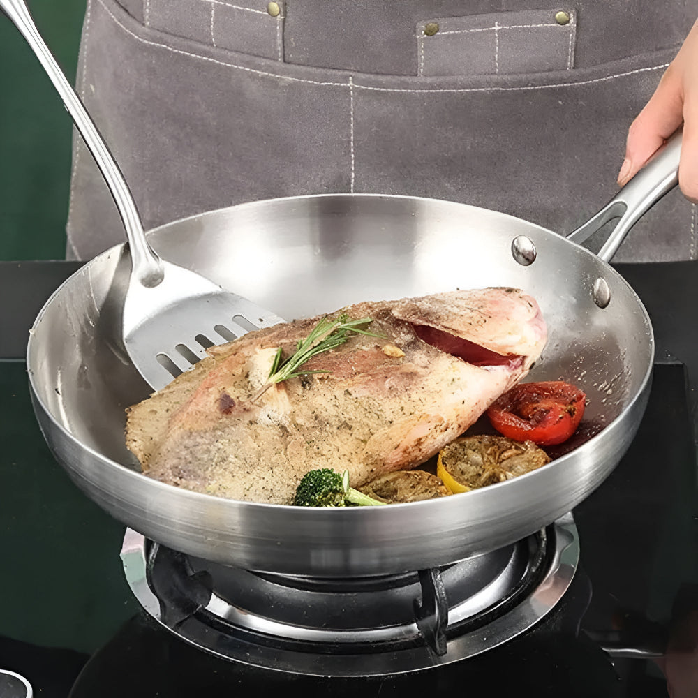 Stainless Steel Frying Pan — product close-up