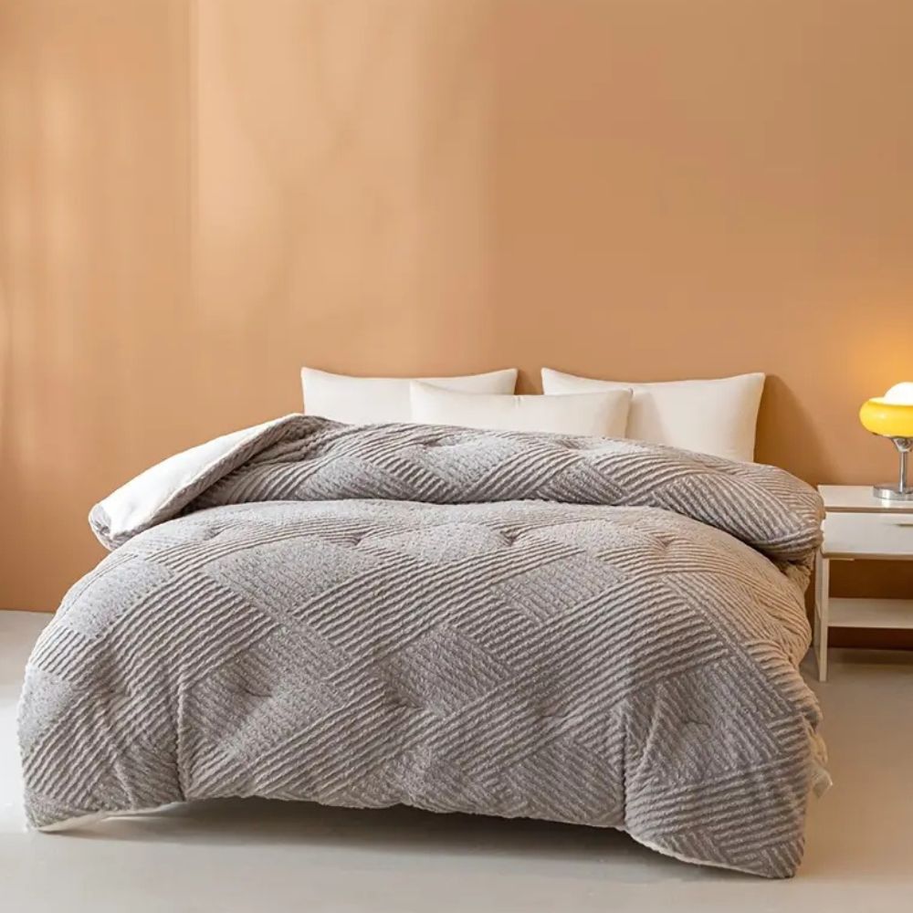 Chevron Luxe Plush Blanket — product detail view