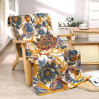 Blooming Flowers Reversible Bath Towel — main product photo