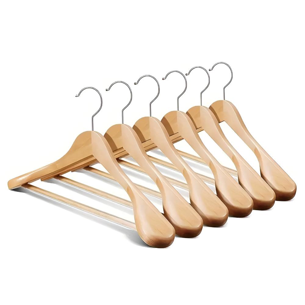 Suit & Style 360 Wooden Hanger — product in use