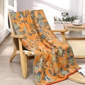 Hibiscus Reversible Bath Towel — alternate angle view