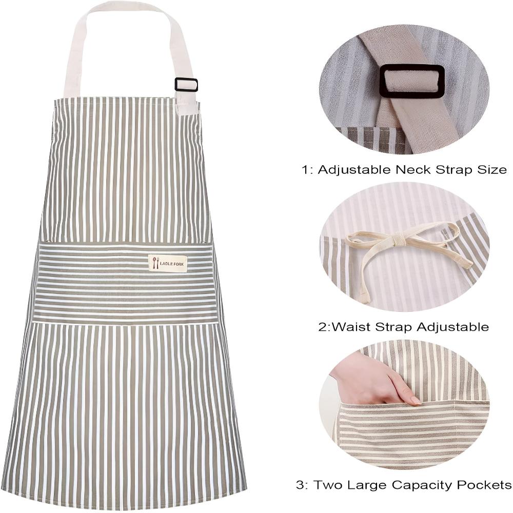Kawaii Stripes Apron — product close-up