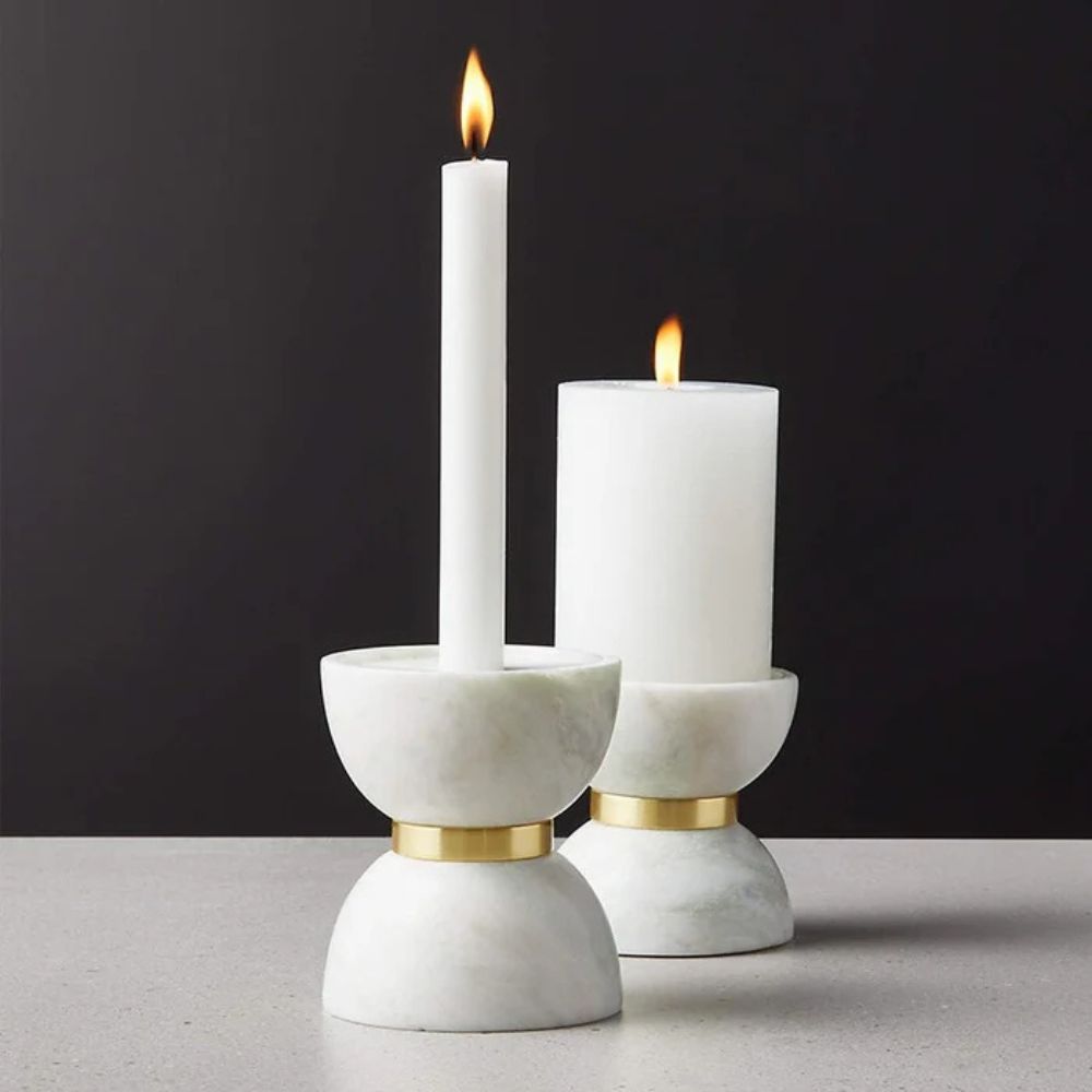 Colette Hourglass Candle Holder — product detail view