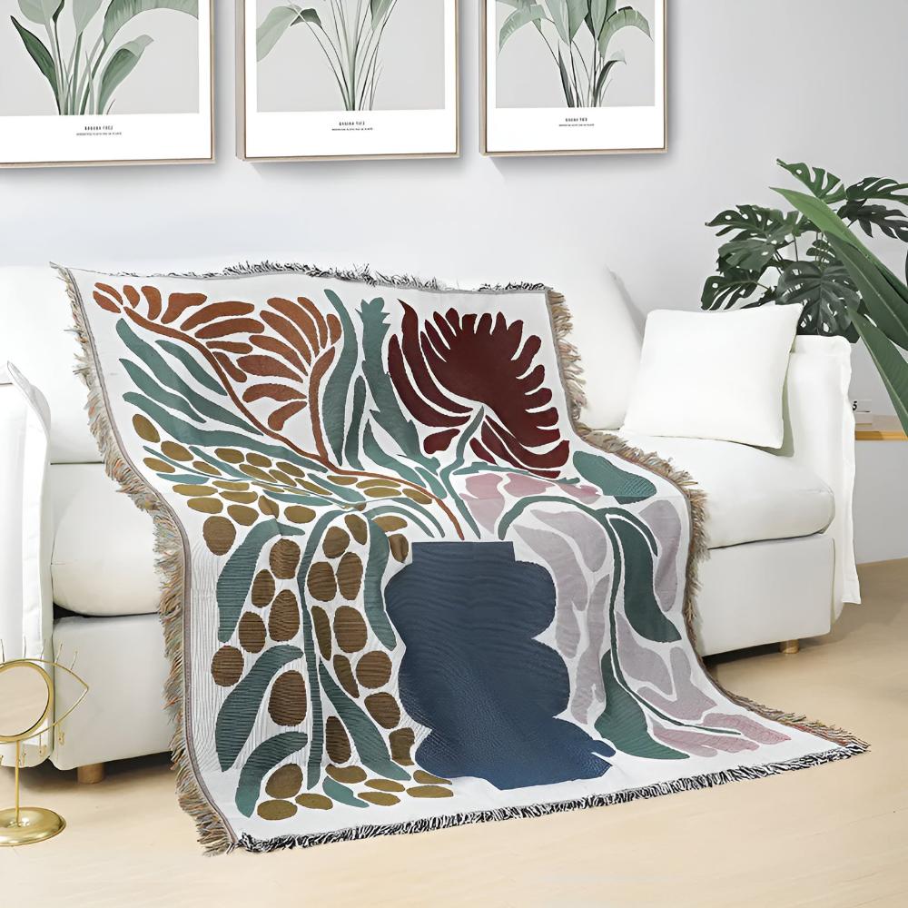 Floravase Woven Throw — main product photo