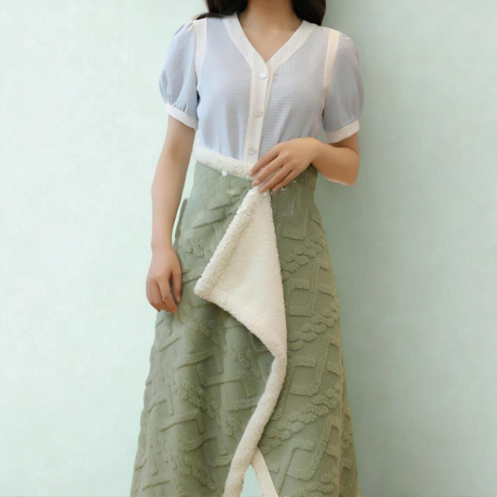 Fluffy Comfort Cloak Blanket — product detail view