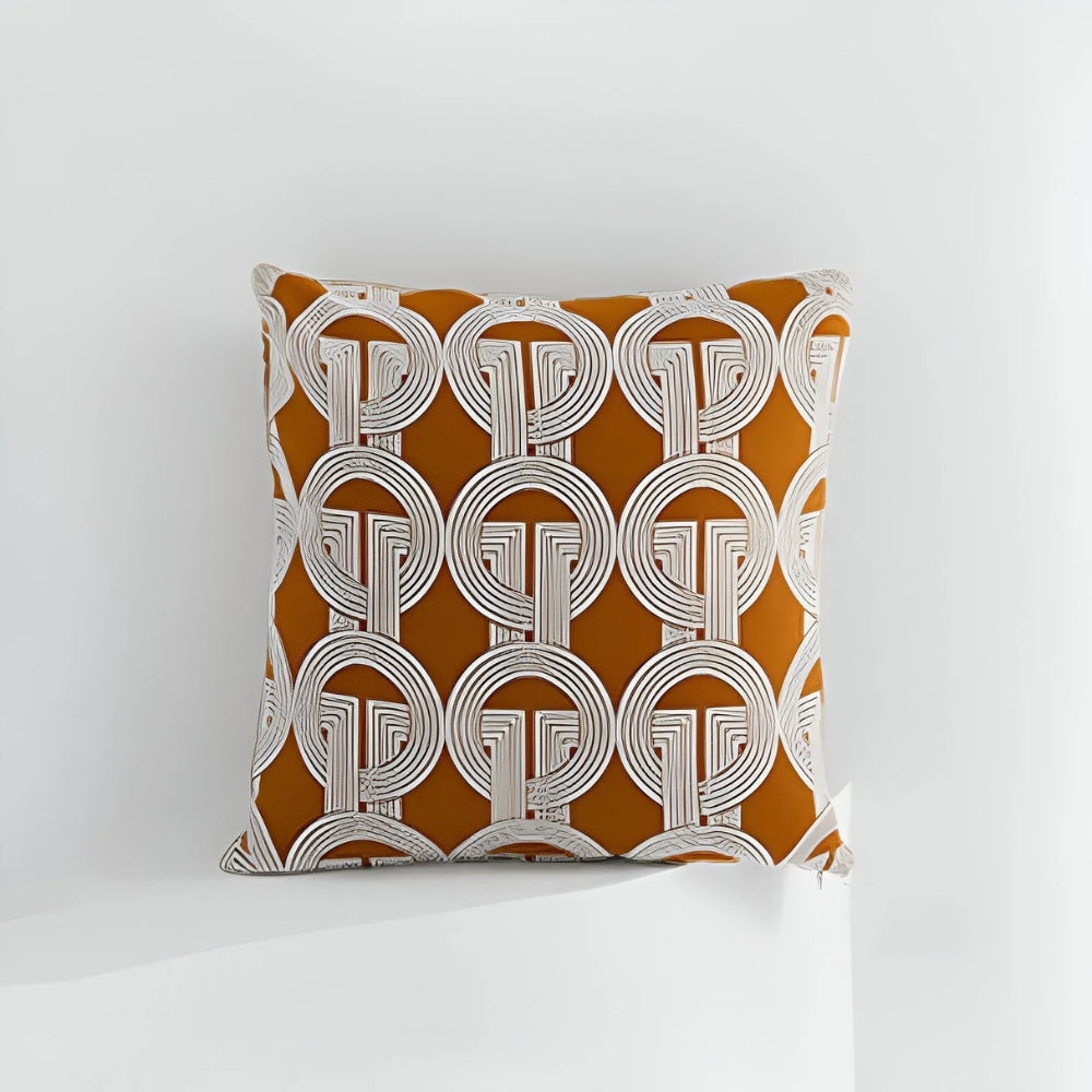 Modern Interlock Pattern Cushion Cover — lifestyle shot